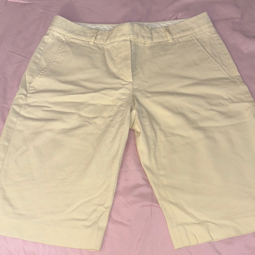Theory Women's Cream Bermudas